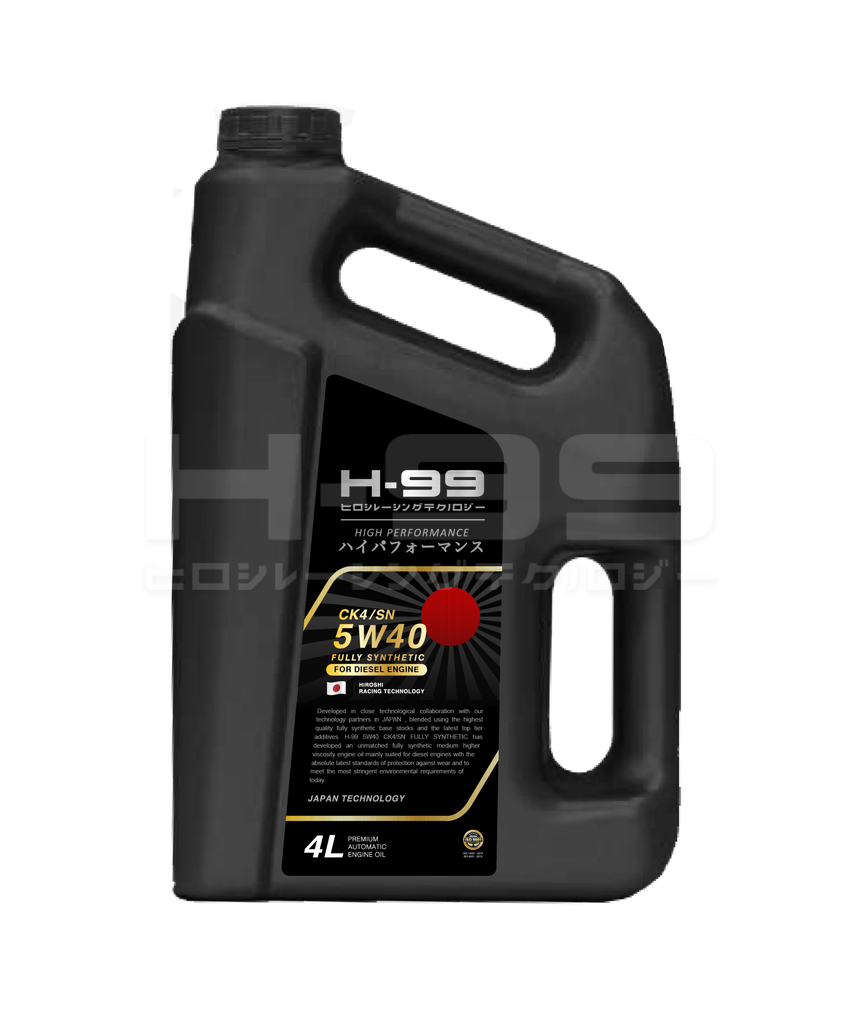 H-99 Lubricants 5W40 CK4/SN FULLY SYNTHETIC FOR DIESEL ENGINE